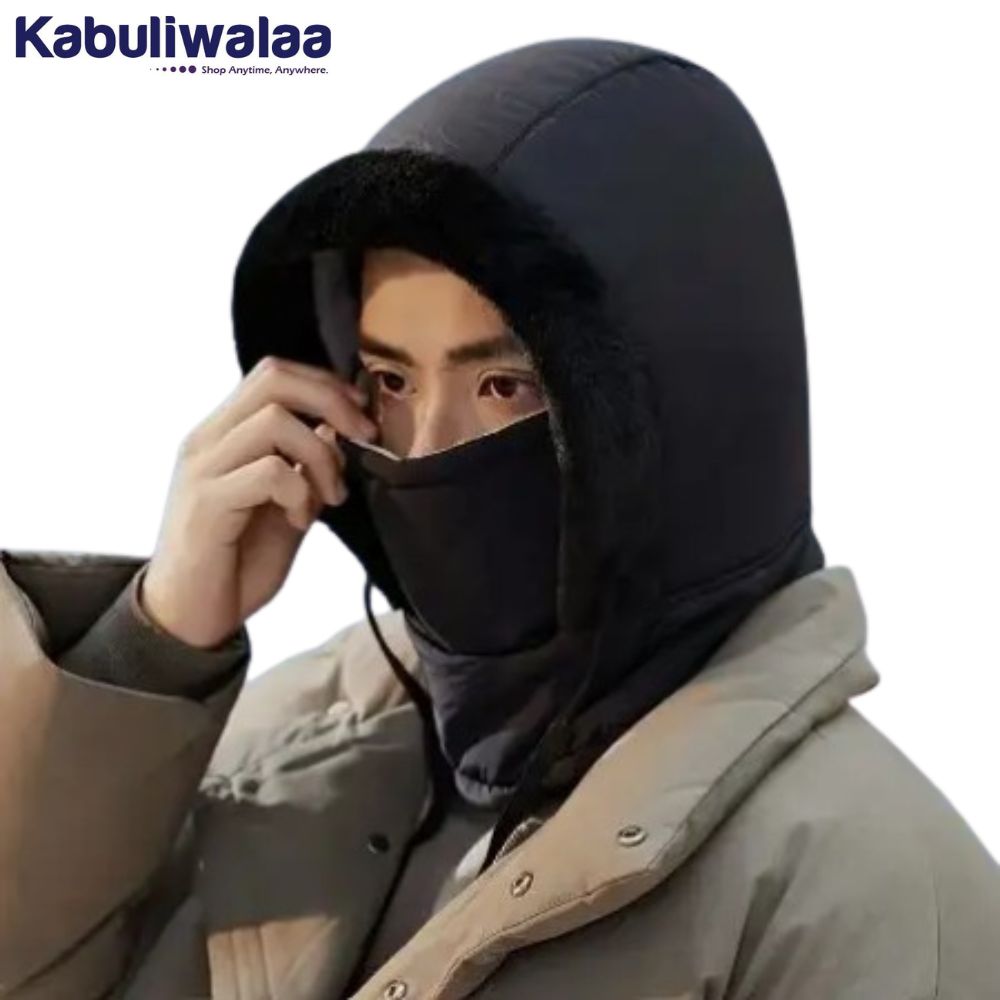 Winter Thick Warm Hat - (BLACK)